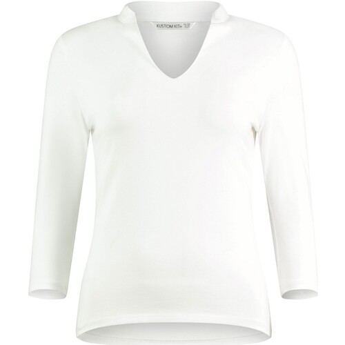 Vêtements Femme Chemises / Chemisiers Kustom Kit KK785 Blanc