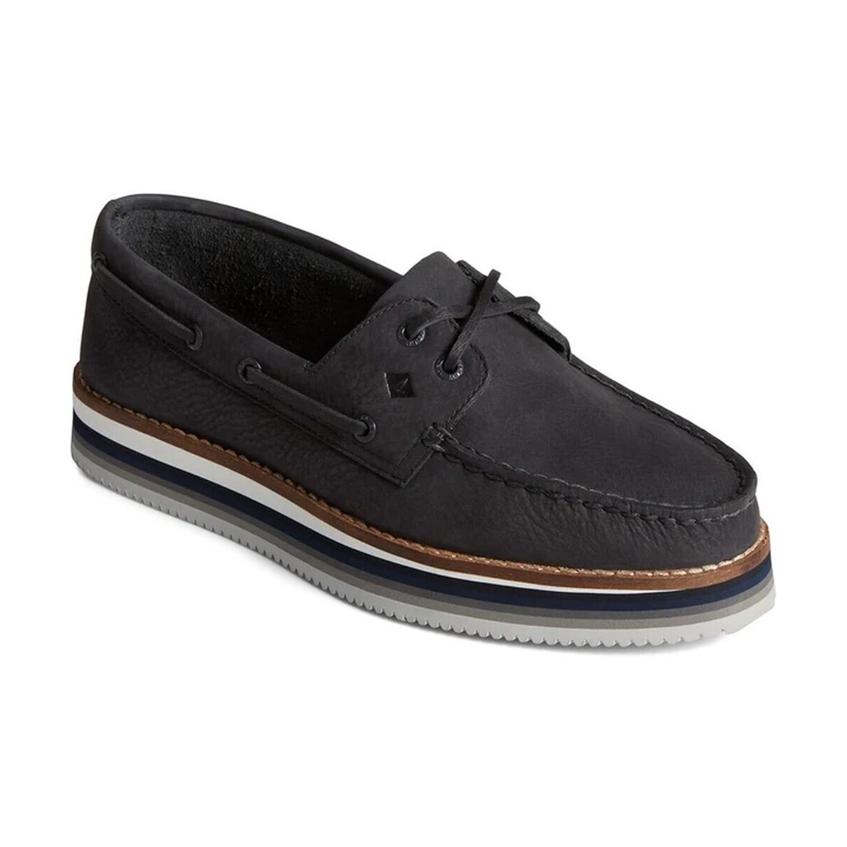 Chaussures Femme Chaussures bateau Sperry Top-Sider Authentic Original Stacked Noir