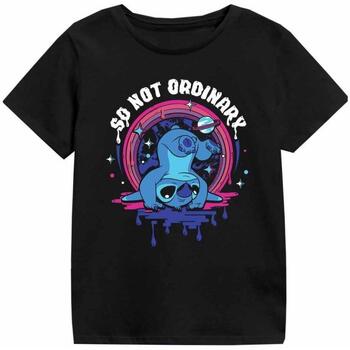 Vêtements Enfant T-shirts manches courtes Lilo & Stitch HE1574 Noir