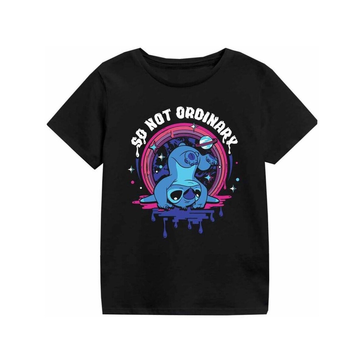 Vêtements Enfant T-shirts manches courtes Lilo & Stitch So Not Ordinary Noir