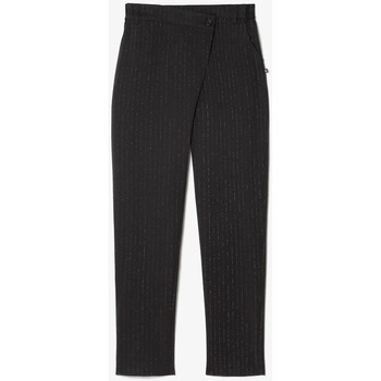 Vêtements Femme Pantalons Pantalon Cargo Alban Marronises Pantalon livia noir à fermeture asymétrique Noir