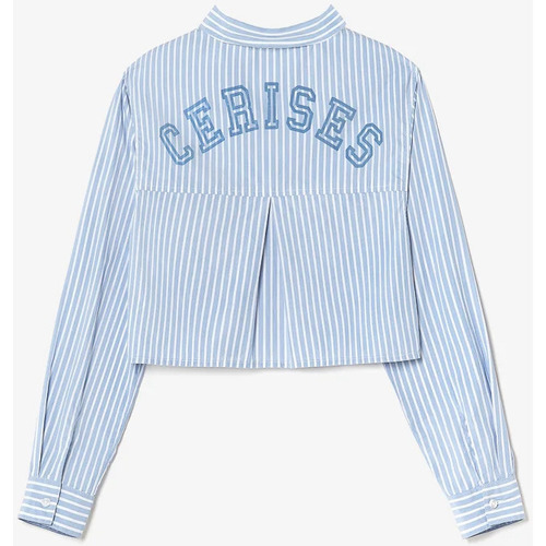 Vêtements Fille Chemises / Chemisiers Yves Saint Laure Chemise courte nolagi à rayures Bleu