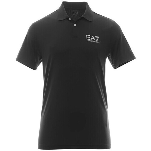 Vêtements Homme T-shirts & Polos Ea7 Emporio Logo ARMANI Polo Noir