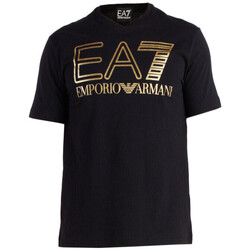 Vêtements cotton T-shirts & Polos Ea7 Emporio Armani Tee-shirt Noir