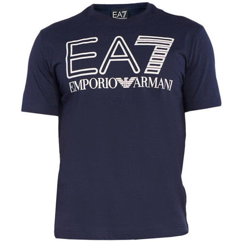 Vêtements Homme Emporio Armani Loungewear Lot de 2 t-shirts confort avec logo Blanc Ea7 Emporio Armani Tee-shirt Bleu