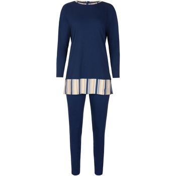 Vêtements Femme Pyjamas / Chemises de nuit Lisca Pyjama tenue d'intérieur leggings tunique manches longues Bleu