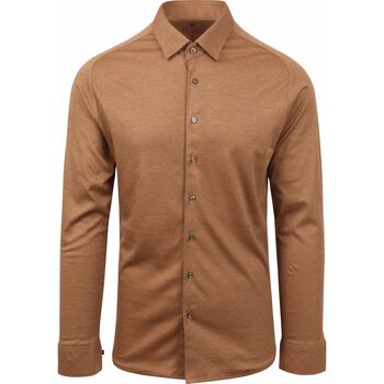 chemise desoto  shirt ironless kent brown 