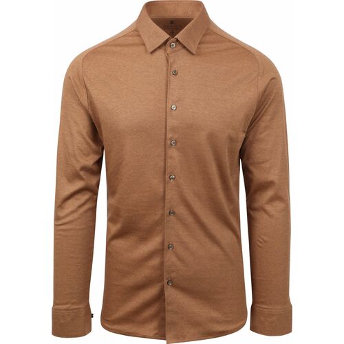 Vêtements Homme Chemises manches longues Desoto Shirt Ironless Kent Brown Marron