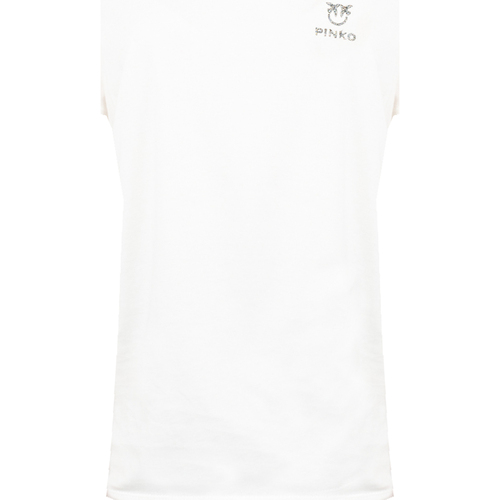 Vêtements Femme T-shirts manches courtes Pinko 1V108F Y5Y5 I Telefo Blanc