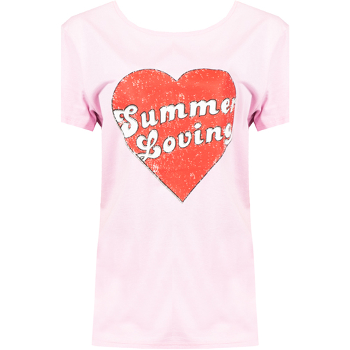 Vêtements Femme T-shirts manches courtes Pinko 3U10J8 Y2TM | Mazurka 2 Rose