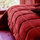 Rrd - Roberto Ri Couvertures Vent Du Sud Dessus de lit Moki Pourpre - 260 x 240 cm Rouge