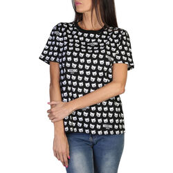 Vêtements Femme T-shirts manches courtes Moschino A0707 9420 A1555 Black Noir