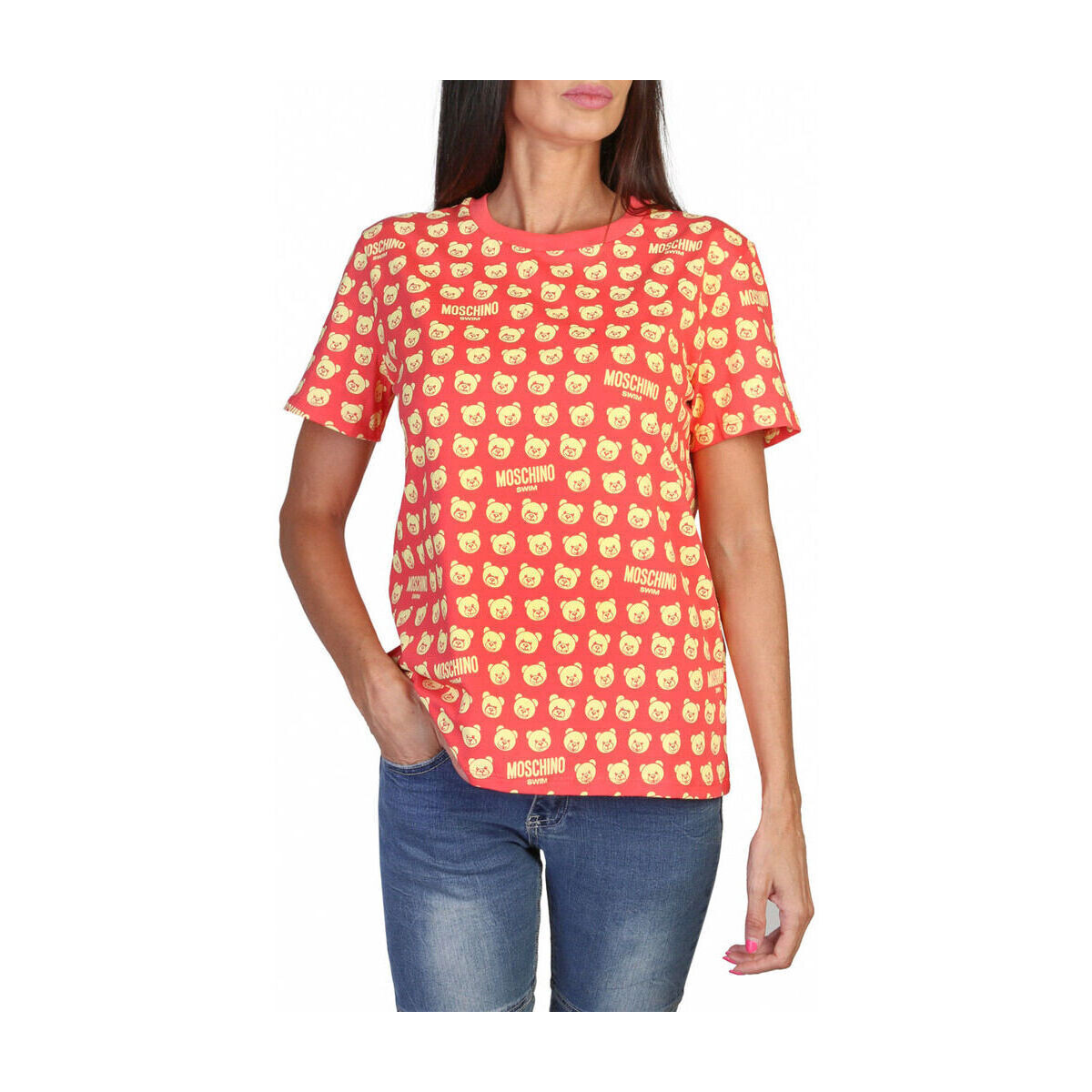 Vêtements Femme T-shirts manches courtes Moschino - A0707-9420 Rose