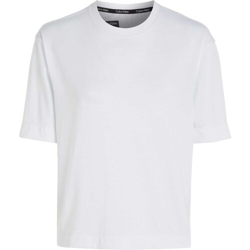 Vêtements Femme T-shirts & Polos Calvin Klein Jeans Pw - Ss T-Shirt (Rel Blanc
