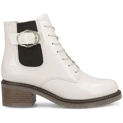 Chaussures Femme Bottines Remonte D1A72 Blanc