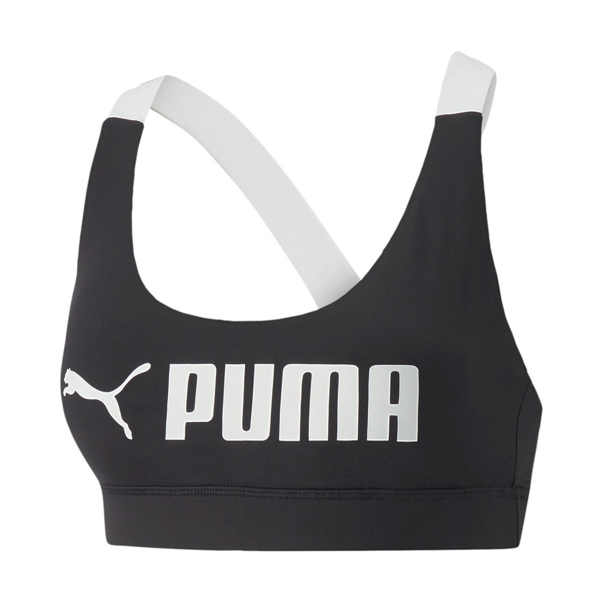 Vêtements Femme Brassières de sport Puma Mid Impact  Fit Noir