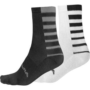 chaussettes de sports endura  calcetines stripe coolmax pack 2 