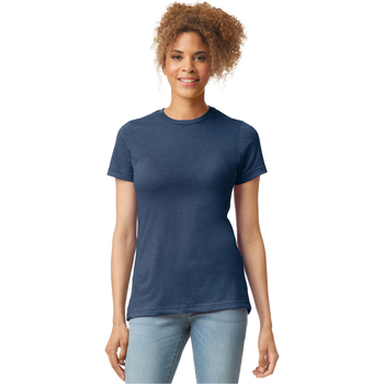 Vêtements Femme T-shirts manches longues Gildan 67000L Bleu