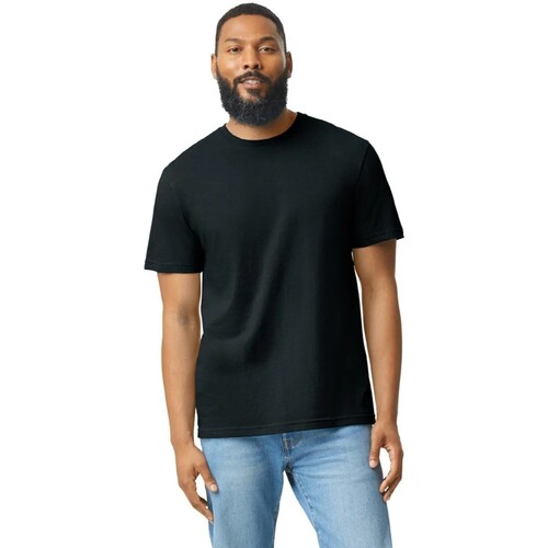 Vêtements T-shirts Barrie longues Gildan 67000 Noir
