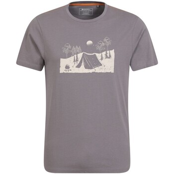 Vêtements Homme T-shirts manches longues Mountain Warehouse Camping Sketch Gris