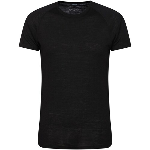 Vêtements Homme T-shirts manches longues Mountain Warehouse Summit II Noir