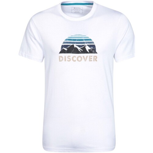 Vêtements Homme T-shirts manches longues Mountain Warehouse Discover Blanc