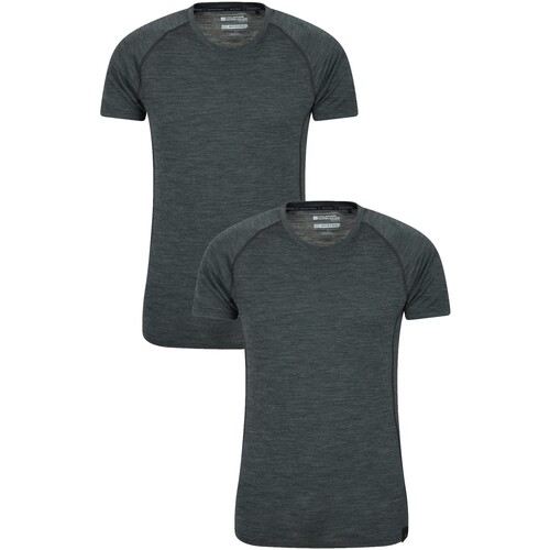 Vêtements Homme T-shirts manches longues Mountain Warehouse Summit Gris