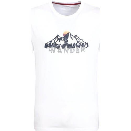 Vêtements Homme T-shirts manches longues Mountain Warehouse Wander Blanc