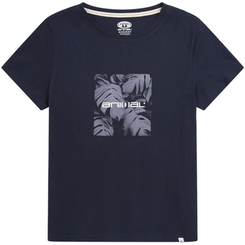 Vêtements Femme T-shirts manches longues Animal MW558 Bleu