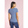 Vêtements Femme T-shirts & Polos Antoine Et Lili T-shirt Mc Serenite Bleu