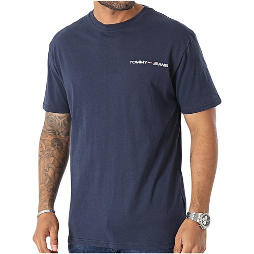 Vêtements Homme T-shirts manches courtes Tommy Jeans Tee Shirt manches courtes Bleu