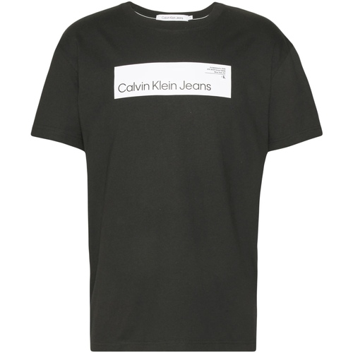 Vêtements Homme Zebra Hooded Sweatshirt Calvin Klein Jeans Tee Shirt manches courtes Noir