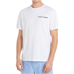Vêtements Homme T-shirts manches courtes Tommy Jeans Tee Shirt manches courtes Blanc