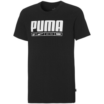 Vêtements Garçon T-shirts manches courtes Puma 847373-01 Noir