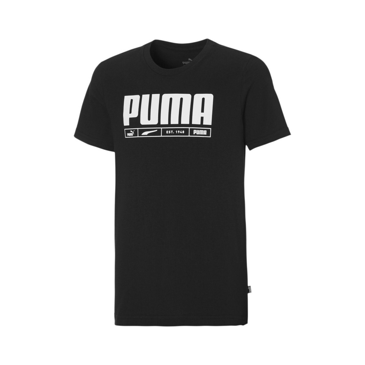 Vêtements Garçon T-shirts manches courtes Puma 847373-01 Noir