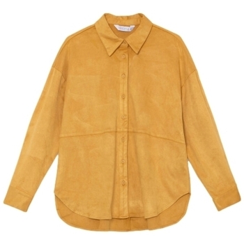 Vêtements Femme knitted v-neck vest sweater Compania Fantastica COMPAÑIA FANTÁSTICA Shirt 11058 - Yellow Jaune