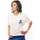 Vêtements Femme T-shirts manches courtes Sab & Jano Tee-shirt blanc /bleu NYC Blanc
