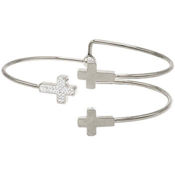 Nouveautés de cette semaine Femme Bracelets Sab & Jano Bracelet argenté 3 croix Argenté