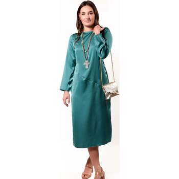 Vêtements Femme Robes Sab & Jano Robe longue émeraude Elora Vert