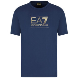 Vêtements Homme T-shirts & Polos Ea7 Emporio leather Armani Tee-shirt Bleu