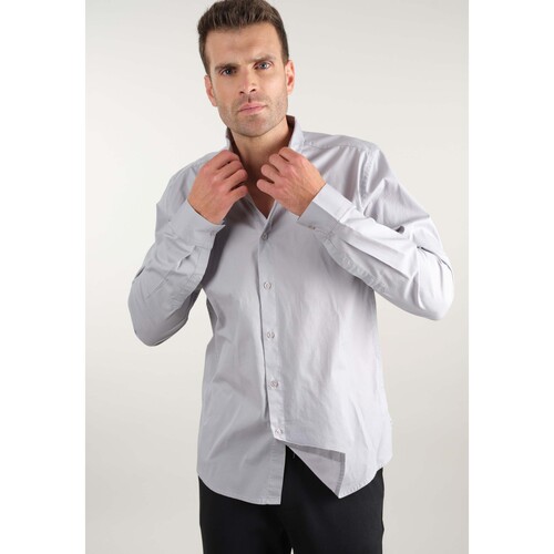 Vêtements Homme Chemises manches Pull Deeluxe Chemise HECHO Gris