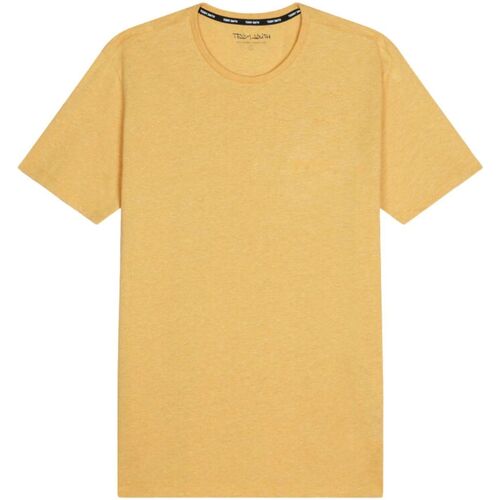 Vêtements Homme T-shirts & Polos Teddy Smith T-shirt chiné col rond homme - T-NARK CHINE MC Jaune