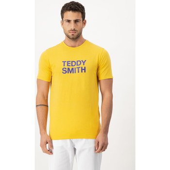 Vêtements Homme Marque à la une Teddy Smith T-Shirt col rond 100% coton homme - TICLASS BASIC MC Noir