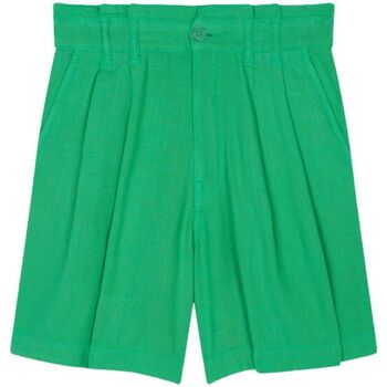 Vêtements Femme Shorts / Bermudas Teddy Smith Short fluide - S-ELOISE LINEN Vert