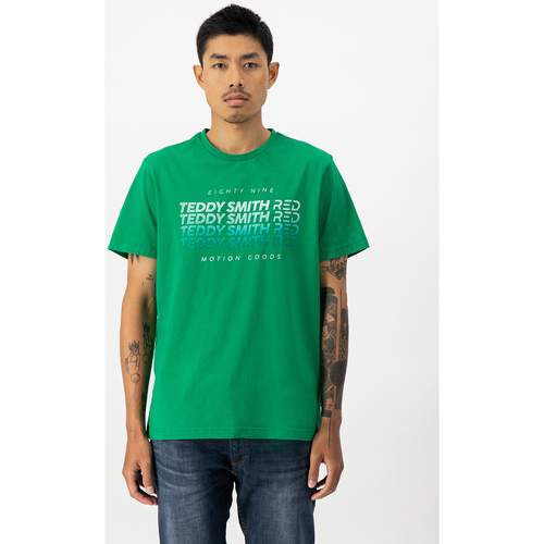 Vêtements Homme T-shirts & Polos Teddy Smith Tee-shirt manches courtes - T-JORREN MC Vert