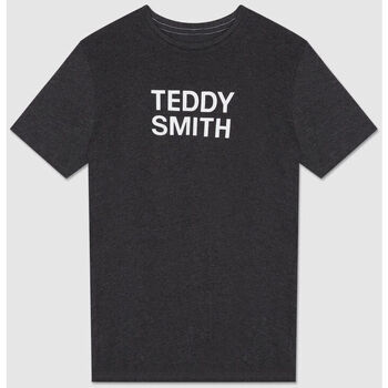 Vêtements Homme T-shirts & Polos Teddy Smith T-shirt col rond TICLASS BASIC MC Noir