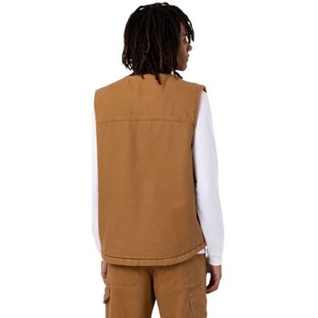 Dickies Gilet Duck Canvas Homme Stone Washed Brown Beige