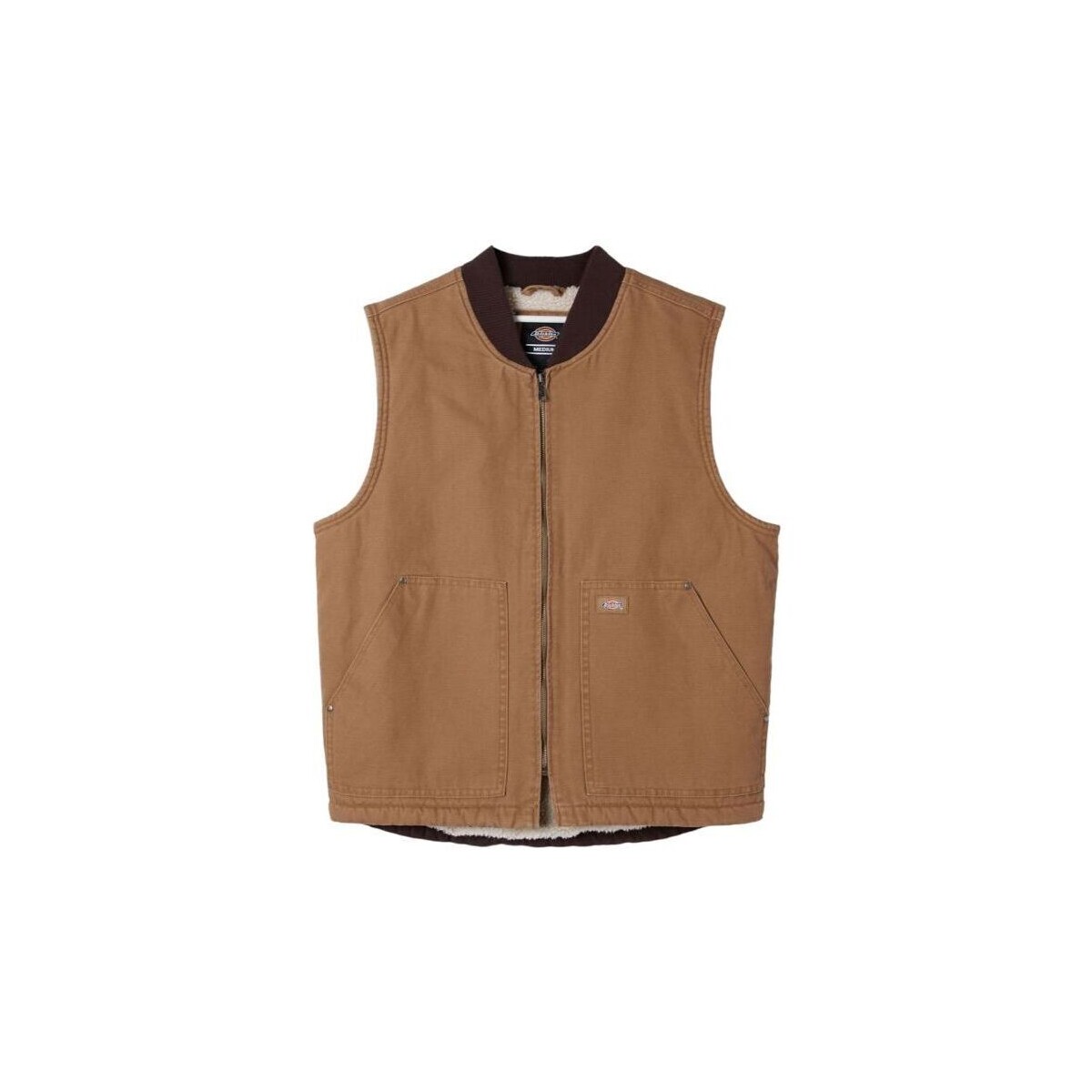 Vêtements Homme Gilets / Cardigans Dickies Gilet Duck Canvas Homme Stone Washed Brown Beige