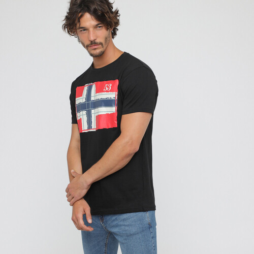 Vêtements Homme Yves Saint Laure Geographical Norway T-Shirt à manches courtes en coton Noir