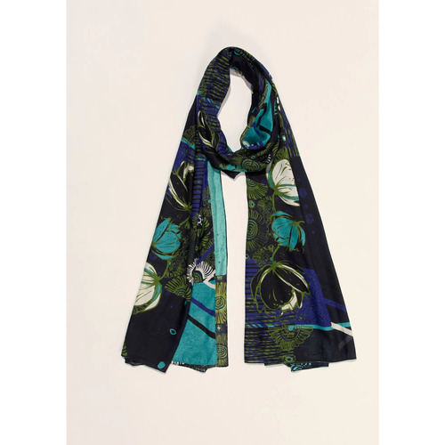 Accessoires textile Femme Running / Trail Nouveautés de ce moiskong Grand foulard rectangulaire imprimé GRIMM Bleu